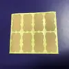 Comércio Exterior Transfronteiriço 8/12/20/4 adesivos retrô amarelo escuro papel Kraft DIY rótulo para pote de tempero adesivos de vedação