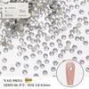 Todo el paquete de 1440 taladro de fondo plano para uñas imitación de corte Huazi taladro de cristal taladro checo austriaco taladro para uñas blanco transparente