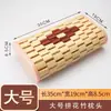 Almohada de bambú, con estampado de mahjong, hueca y transpirable, almohada de esterilla refrescante, adecuada para saunas, soporte para el cuello, cuentas de masaje, para una persona, almohada refrescante para el verano