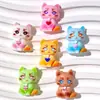 Lindos Gatos de Colores Accesorios de Resina DIY Pinzas para el Cabello, Gomas para el Cabello, Colgantes, Materiales para Accesorios Hechos a Mano al por Mayor