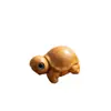 Figurillas de Madera de Pingüino y Tortuga de Dibujos Animados Lindos, Tallas de Madera Hechas a Mano, Adornos de Animales de Madera, Decoraciones Colgantes de Talla, Manualidades