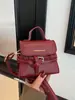 Bolsa Pequena Popular para Mulheres, Nova Bolsa de Ombro Transversal Retro Fosca Outono/Inverno 2025, Bolsa Pequena Quadrada Simples e Estilosa
