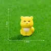 Una colección de adorables figuritas de animales en miniatura para crear paisajes en miniatura, perfectas para decoraciones de casa de muñecas DIY, adornos para coche y expositores de escritorio