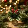 Decoraciones de árbol de Navidad artificial con bayas pequeñas estilo nórdico transfronterizo para recepción y arrangement de escena de mesa