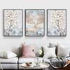 Pintura Decorativa para Sala de Estar Pintura de Parede de Fundo para Sofá Pintura de Parede Suspensa Moderna Simples Mural Estilo Nórdico Quarto Parede Tríptico