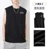 Chaleco de Fitness de Gama Alta para Hombre Camiseta sin Mangas Ropa de Verano Deportiva Holgada de Secado Rápido Tendencia Leche de Seda Americana