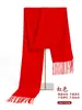 Bufanda Multicolor con Impresión de Logo, Rojo Brillante Rojo Chino Patrón Personalizado para Fiestas, Eventos, Reuniones Anuales de Empresa, Bufanda Roja Personalizada