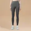 Mallas de Fitness para Correr Levanta Glúteos de Cintura Alta Control de Abdomen Elásticas Deportivas Ajustadas Pantalones de Yoga Gris-Morado para Mujer