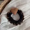 Faixa de Cabelo de Renda com Estampa de Coração e Leopardo para Mulheres, de Alta Qualidade, Versátil, Elástico de Alta Elasticidade, Faixa de Cabeça, Acessórios de Cabelo