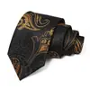Gravata Masculina Logotipo Personalizado Gravata Paisley Vermelha Casamento Noivo Gravata de Alta Qualidade Amarrada à Mão para Homens
