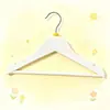 Cabides Infantis Transfronteiriços, Cabides Especiais Coloridos com Contas para Loja de Roupas, Cabides Domésticos de Madeira Maciça, Suportes Antiderrapantes para Roupas em Estoque