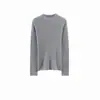 26 Novedades Otoño/Invierno 100% Cachemira Pura 26/2 Hilos Suéter de Cachemira Consinee de Cuello Medio Alto con Canalé para Mujer Suéter de Cachemira Base