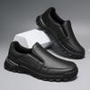 Sapatos Loafer Casuais de Couro Estilo Europeu Novos de Tamanho Grande para Homens, Sapatos Preguiçosos de Couro Slip-On Versáteis Atacado