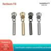 Acessórios de ferragens para roupas de bagagem não. Cabeça de zíper de nylon com 5 dentes de metal, bastão redondo para locomotiva