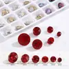 Uñas de celebridad de internet Shi Yue punta inferior diamante ocho grandes ocho pequeños diamantes 33 facetas tridimensionales apiladas joyas de diamante para uñas coloridas full diamond