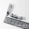 Clip de resorte de tres piezas de 4 cm, tamaño pequeño, pinza para el pelo de niños, fabricado en Guangdong, pinza de acero con lazo, base para accesorio de pelo DIY, venta al por mayor