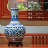 Jingdezhen artesanato atacado porcelana azul e branca porcelana sob esmalte grampos de cor vaso casa porcelana antiga decoração chinesa