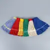 Mop de Algodão com Fio para Lavagem Mãos Livres de Quatro Cores para Fábrica, Mop Antigo com Cabeça Substituível, Mop para Cera de Hotel e Pousada