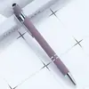 Bolígrafo de Metal Press Bolígrafo de Aluminio Bolígrafo Meiji Bolígrafo Táctil Capacitivo Bolígrafo para Pantalla Táctil de Escritura Bolígrafo de Regalo con Impresión de LOGOTIPO