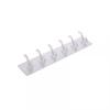 Gancho de Seis Enlaces Fila Transparente de Ganchos Adhesivos para Pared Almacenamiento de Baño Sin Rastro Multifuncional Sin Perforaciones Gancho para Puerta