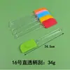 Espátula de silicona transparente desmontable resistente a altas temperaturas para crema, pastel, repostería, goma, espátula suave, espátula para mermelada