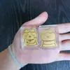 Versión Popular Extranjera Transfronteriza Pegatina para Teléfono Chapada en Oro Colaboración con Usagi de Oro 999 para la Suerte y la Fortuna Pequeño Gato de la Fortuna