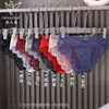 Ropa Interior Sexy de Encaje Cruzado Tentación Corte Transparente en Glúteos Cintura Baja Chica Deseo Puro Bragas Venta al por Mayor 1055