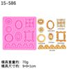 Molde de Silicone Flip Sugar Molde de Gotejamento Seco Estilo Europeu Decoração de Bolo Borda com Padrão de Gema Totem
