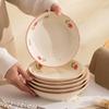 Adorable Vajilla Cerámica Bajo Esmalte, Platos de Alta Calidad para Uso Doméstico, Platos de Pescado, Platos para Empanadillas, Platos Hondos, Juego de Taza y Plato