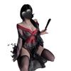 Estilo Pianpian Hualu Vintage Sexy Malla Fina Pijama Fantasma de la Ópera Estampado de Nicho Hanfu Traje para Mujer 834