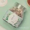 Entrega Directa de Fábrica Lata de Plástico de Grado Alimenticio para Mascotas de 350 ml 80 * 95 Tapa de Aluminio Transparente Lata de Flor de Nuez de Vientre Grande para Té