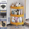 Estante de almacenamiento móvil para el hogar Mai estante de almacenamiento de pie para cocina esquina de baño triangular multicapa