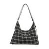 Bolso casual de moda para mujer, novedad de 2024, mochila a cuadros con lunares a juego, bolso bandolera de nicho de alta gama.