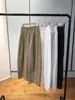 Logo Triângulo~ É Confortável de Usar! Calça Casual de Cintura Alta Elástica, Perna Larga, Estilo Casulo Solto e Emagrecedor H031206