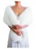 Chal corto de piel sintética para novia, prenda exterior para vestido de boda, capa para fiestas nocturnas y bodas, chaleco de felpa y cálido para mujer