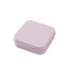 Caja cuadrada de lata negra mate texturizada para almacenamiento de cosméticos y joyas, caja de hojalata esmerilada portátil con impresión personalizable