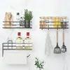 Estante de Ducha Personalizado, Estante de Almacenamiento para Baño, Estante de Especias para Cocina sin Taladro, Estante de Pared con Gancho, Portarrollos de Servilletas, Portarrollos de Papel de Cocina
