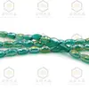 Cuentas Largas de Arroz Transparentes Facetadas Brillantes K9 de 6 mm de Gama Alta, Cuentas de Oliva, Cuentas de Vidrio de Cristal de Tambor de Cintura, Accesorios para Joyería con Cuentas