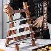 Sushi Sashimi Japonés Pescado Crudo Exhibidor Portacuchillos Soporte para Cuchillos Cocina Comercial Madera Maciza 456 Estante de Almacenamiento Multicapa