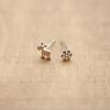 Aretes de Copo de Nieve de Ciervo Cepillado Estilo Coreano Aretes Estilo Coreano