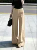 Calça cáqui para terno de outono para mulheres, novo estilo 2026, discreto e sofisticado, um conjunto completo de looks estilo 'old money'