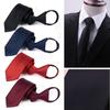 Corbata estrecha de 6 cm con cremallera a rayas para estudiantes, estilo británico y coreano, ideal para fotos de graduación y grupos de coros.