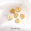 Accesorios de cobre chapados en oro de 24 quilates, exquisitos accesorios huecos calados, componentes de joyería hechos a mano para DIY, pulsera collar de calabaza