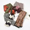 "Algodão para baixo" Elementos de moda coreana Dongdaemun cachecol de inverno contrastante feminino estudante coreana cachecol grosso feminino