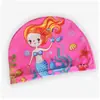 Touca de Natação Infantil Desenho Animado Fofo Confortável Protetor de Orelha para Bebê Touca de Natação Estampada Impermeável
