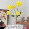 5 Rosas de Montanha de Neve Artificiais para Decoração de Salão de Casamento, Materiais DIY para Mesinha de Cabeceira do Quarto de Casamento, Arranjo de Casamento