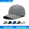 2026 Novo Estilo de Verão Chapéu de Sol Perfurado Confortável com Letras Bordadas Chapéu de Secagem Rápida Boné de Beisebol Respirável Masculino