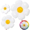 Balões de Alumínio Margarida para Decoração de Barraca, Suprimentos de Festa de Aniversário Estilo Coreano Ins, Podem Flutuar no Ar, Balões de Alumínio Margarida para Crianças