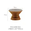 Mesa de Centro Pequena, Mesa Lateral de Vidro Criativa e Estilosa, Mesa Dobrável para Sacada, Mesa de Negociação para Sala de Estar de Luxo Leve e Escritório de Vendas