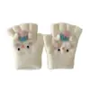Guantes Coreanos para Bebé Yipan Otoño e Invierno Estilo Nuevo 1-3 Años Medio Dedo Lindos Guantes sin Dedos para Niños Pequeños Venta al por Mayor